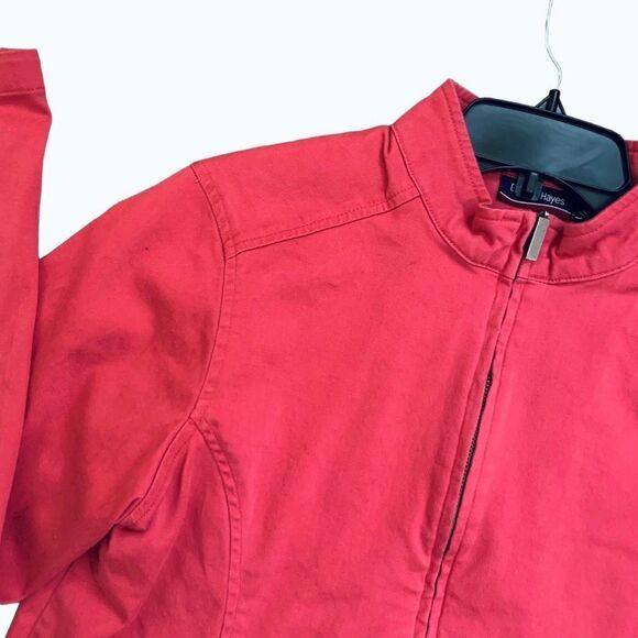 Denver Hayes Salmon Pink Jacket Zip Front Size Large - Picture 5 of 10